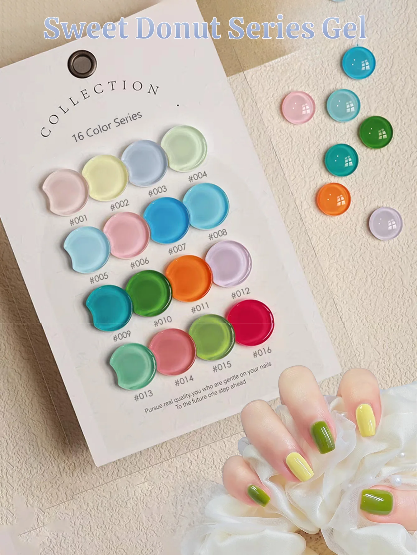 

1-30 шт. ZH летние отбеливающие сладкие пончики серии гель-лак для ногтей популярные макароны дофамин супер милые принадлежности для дизайна ногтей