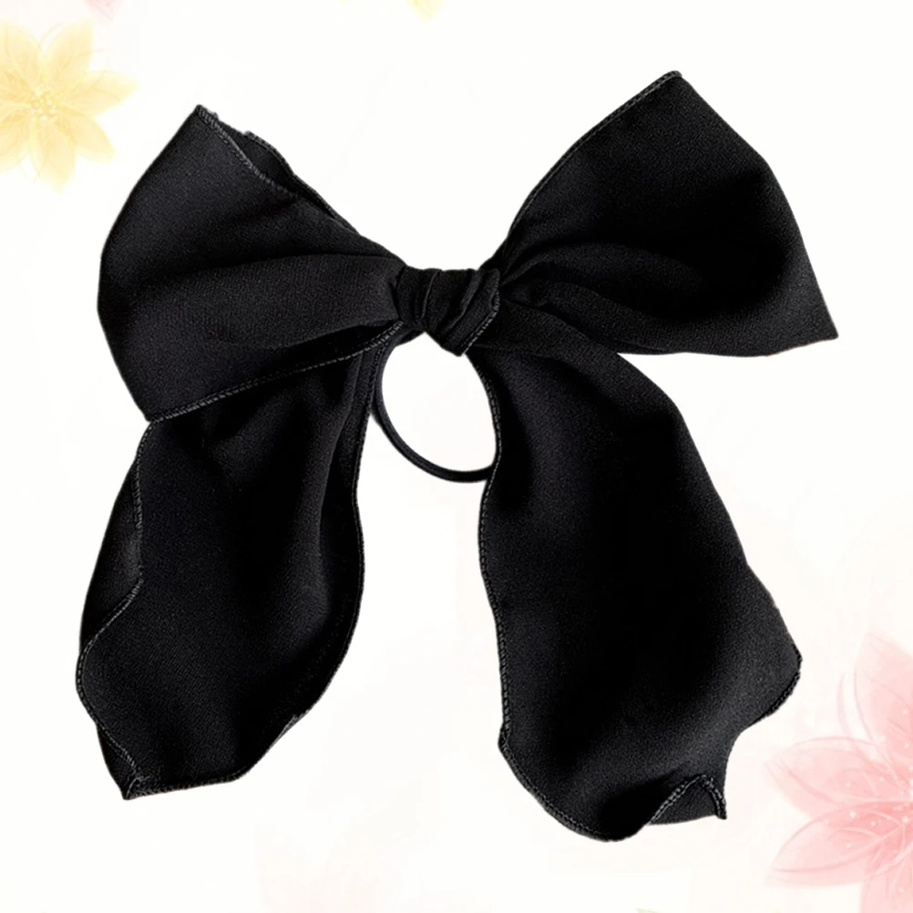 

2PCS Bowknot Hair Ropes Fabric Rings Ponytail Scrunchies Ties Stylish Daily Wear Matching Hair Thickness Excellent