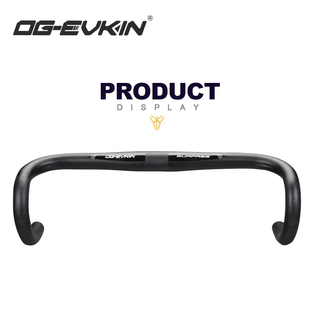 OG-EVKIN Carbon Handlebar Road Bike Drop Bar Bicycle Handlebar Road Bike Handlebar 31.8MM 360/380/400/420/440MM Bicycle Part