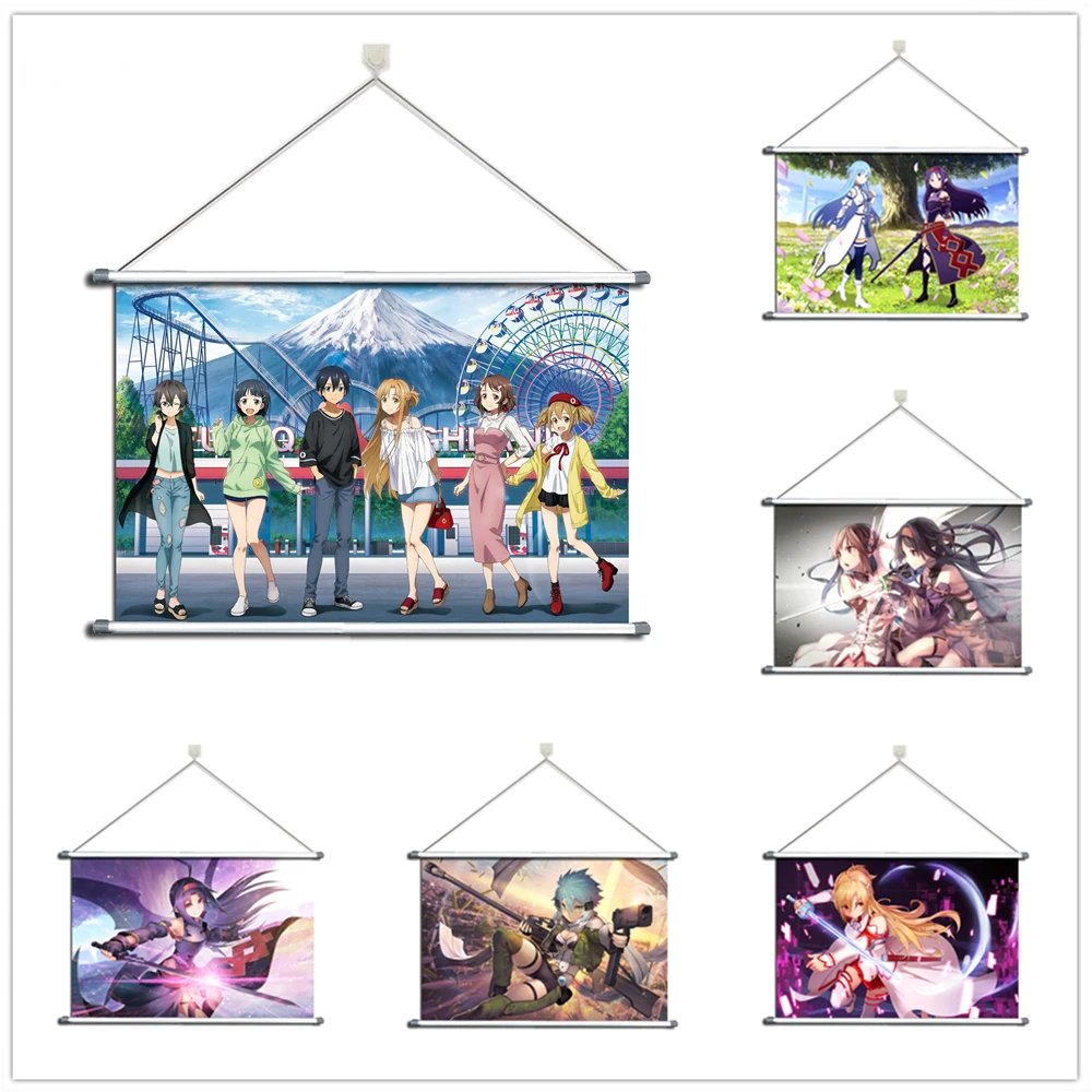 5D DIY Diamond Painting Anime Konno Yuuki Asuna Rhinestone Cross Stitch Set Diamond Embroidery Mosaic Wall Decoration Art