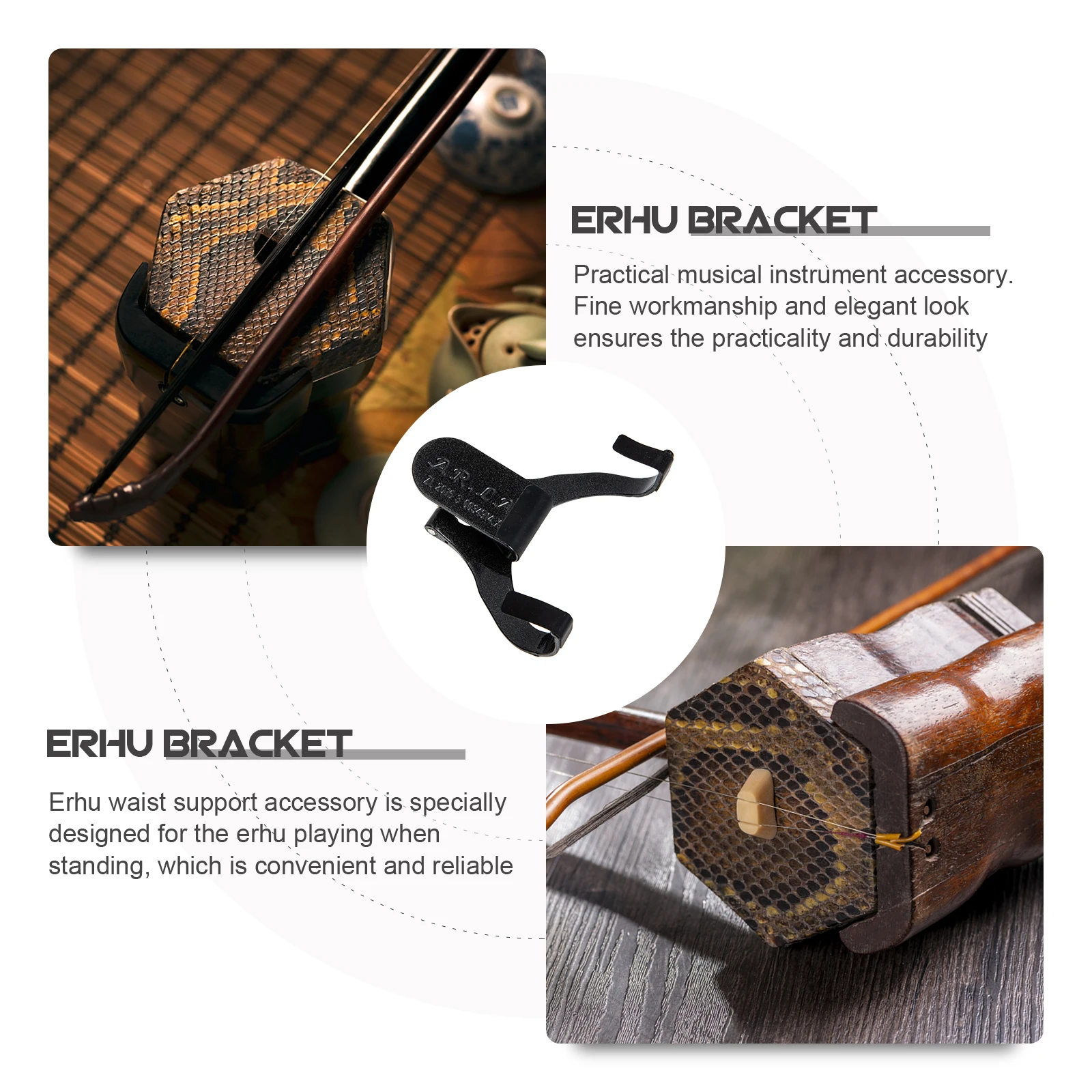 

Erhu Bracket Support Accessories Stand Racks Supporting Holder Waist Supports Instrument