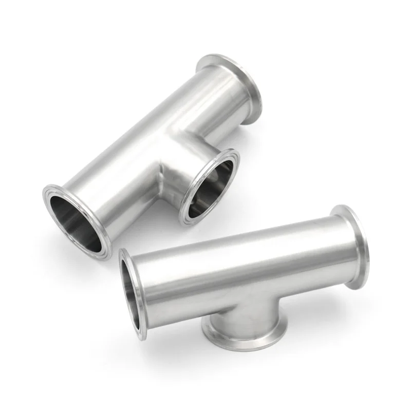 

Tri Clamp Reducing Low Neck Tee Short Outlet 1.5 2Inch 304 316L Sanitary Stainless Steel Homebrew Beer Pipe Fittings