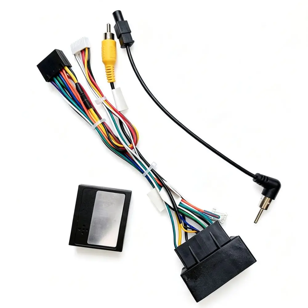 For For Volkswagen Golf 7 Android Navigation Power Wiring RZC Canbus Box Antenna Adapter Car Radio Multimedia Plug
