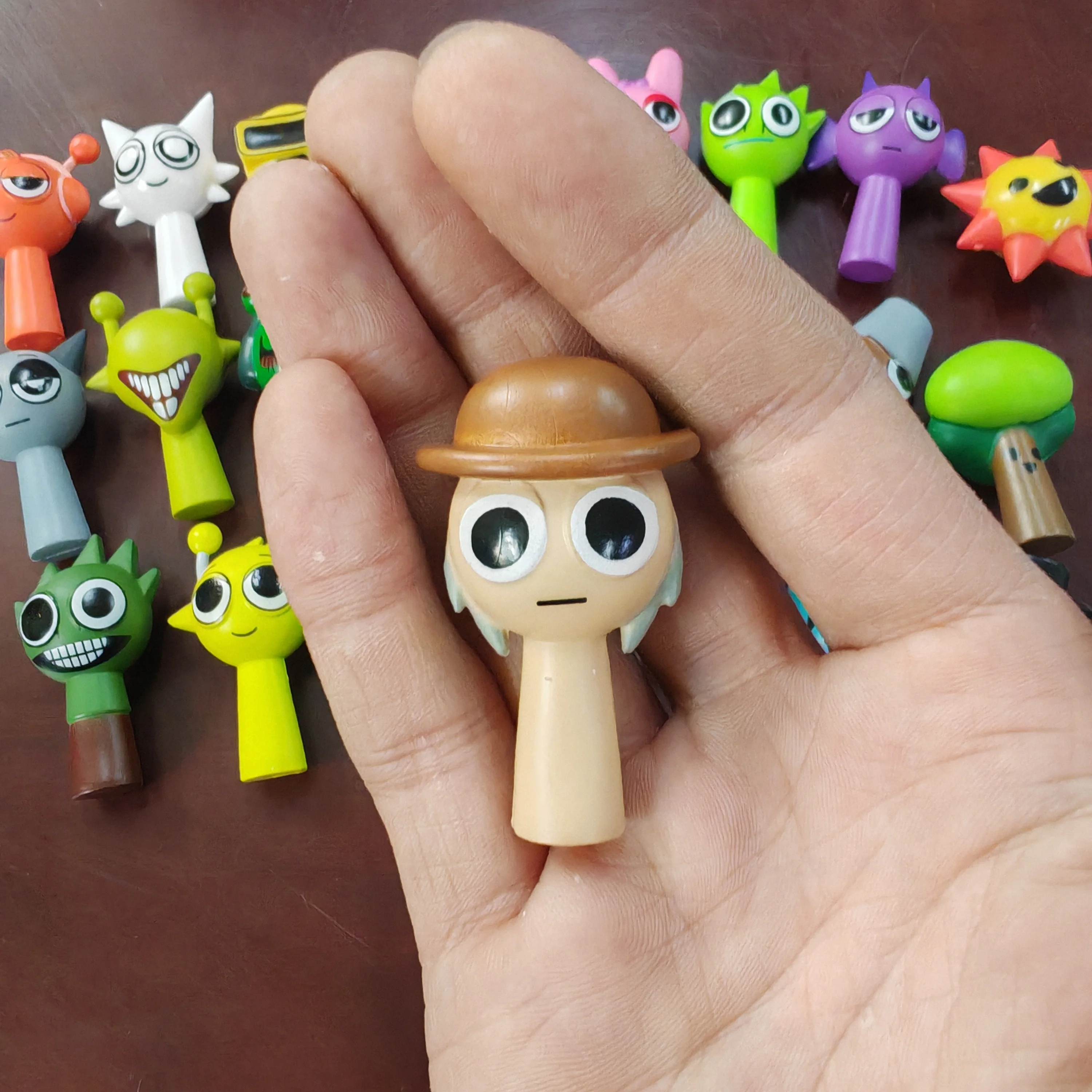 6pcs 4.5cm Funny Sprunki Figuras Model PVC Sprunki Game Action & Toy Figures