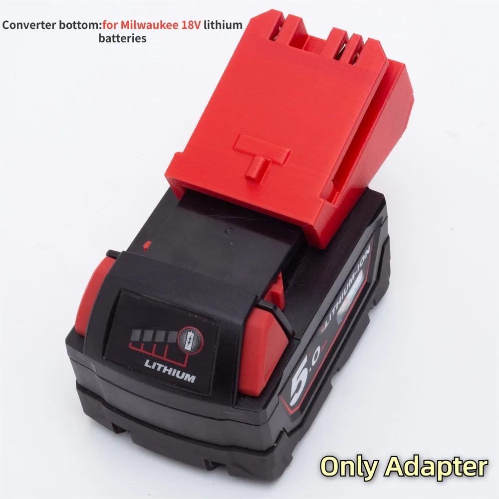 Imagem -02 - Adaptador e Conversor para Milwaukee 18v Li-ion Battery 20v Stacyc tipo Bicycle Lithium Battery Accessories Apenas Adaptador