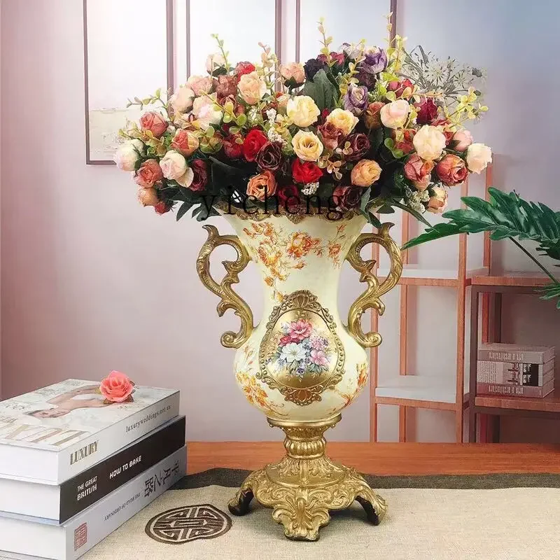 

ZC high-end home jewelry vase ornament, retro luxury resin decoration ornament