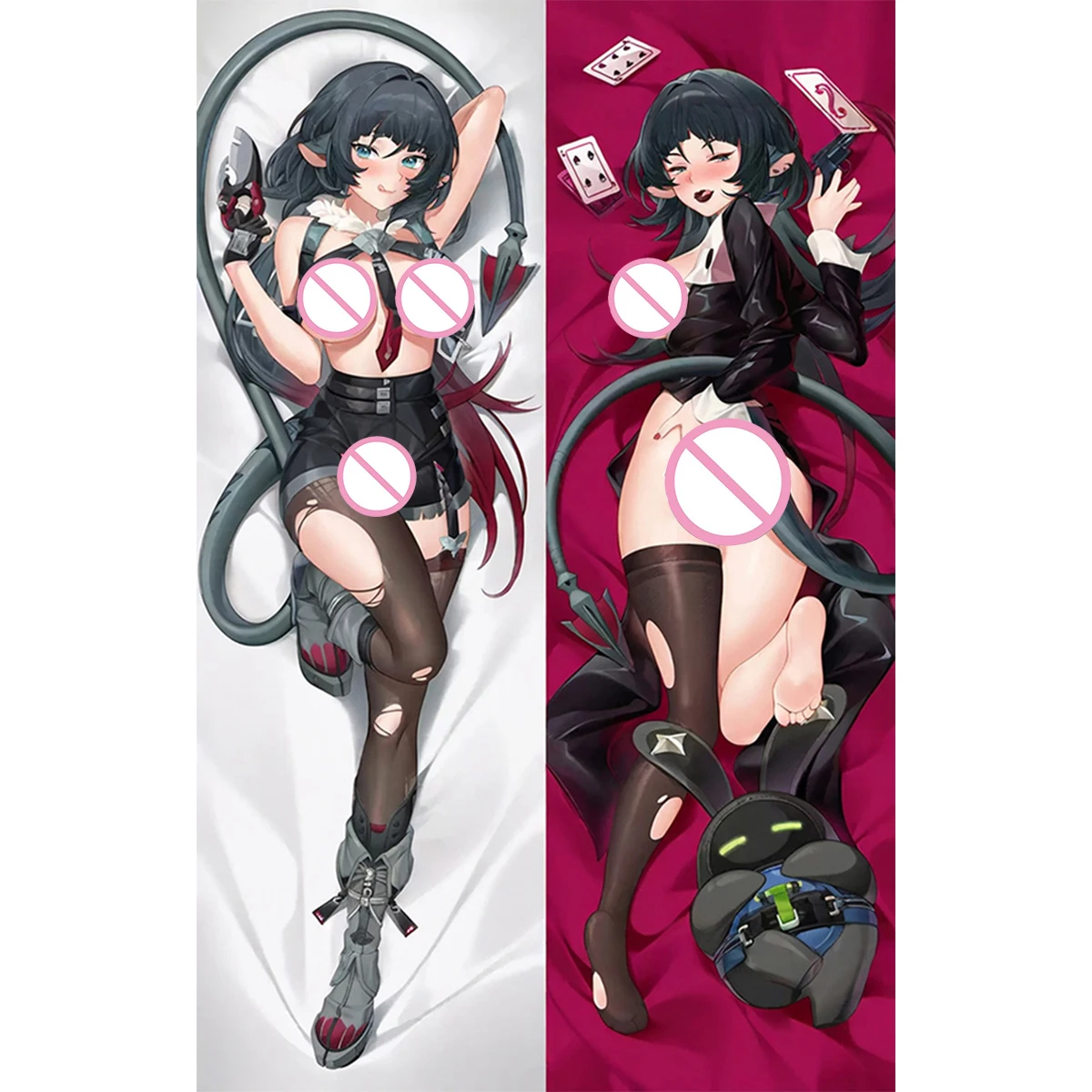 

Чехол Jane Doe Dakimakura в стиле аниме Zero Girl для взрослых Waifu, длинная наволочка для тела больших размеров, двусторонний принт, сделай сам, индивидуальный подарок