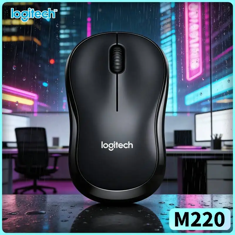 Logitech M220 SilentTouch Wireless Mouse 1000 DPI 2.4GHz Stable Link 18-Month Battery Office Home Daily Work Routine Accessory