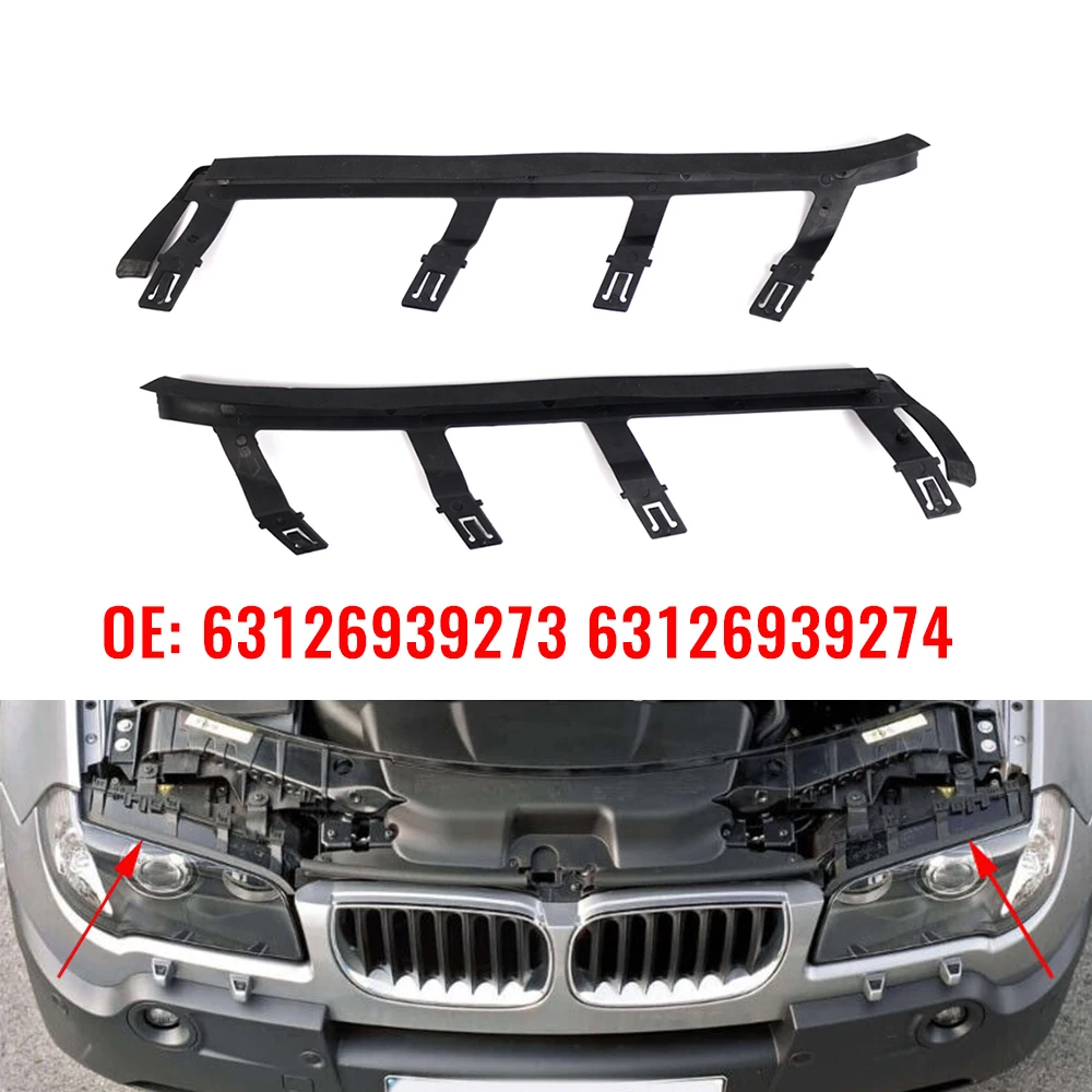 Car Front Upper Headlight Cover Strips Trims Headlight Sealing Strip Gasket For BMW X3 E83 2004-2010 Auto Parts