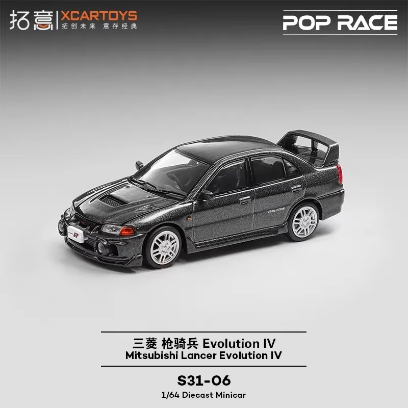 

Модель гоночного автомобиля XCARTOYS S31-06 1/64 Mitsubishi EVO Gun Cavalry Evolution, коллекционная, имитационная, металлическая, для коллекционирования и декора