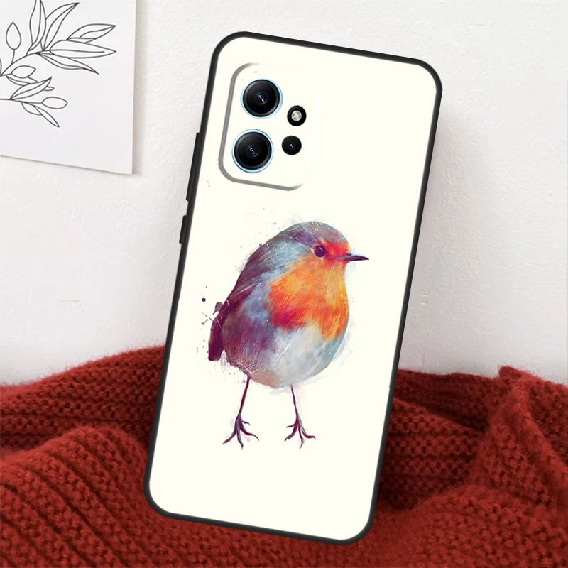 Robins Bird Case For Xiaomi Redmi Note 11 8 9 10 12 Pro Note 12S 9S 10S 11S 8T 9A 9C 10A 10C 12C Fundas