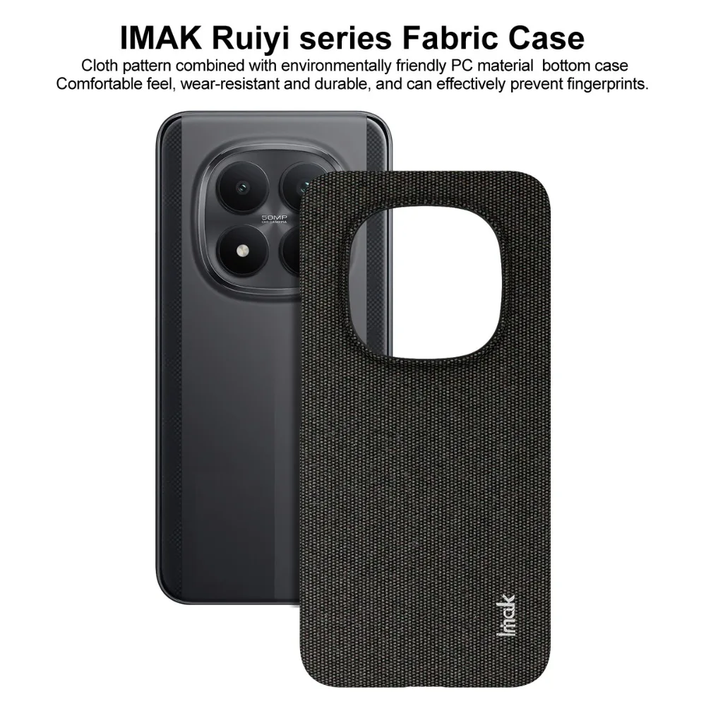 Picture 6: For Xiaomi Redmi Note 15 Pro Plus 5G 4G 2026 Luxury Case IMAK Cloth Fabric Pattern Back Panel Mi Phone Redmi Note 15 Hard Cover