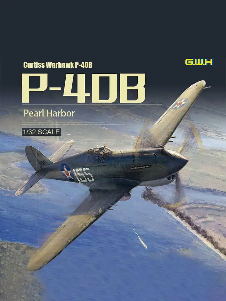 Great Wall hobby assemble aircraft model kit L3202 American Curtiss Warhawk P-40B 