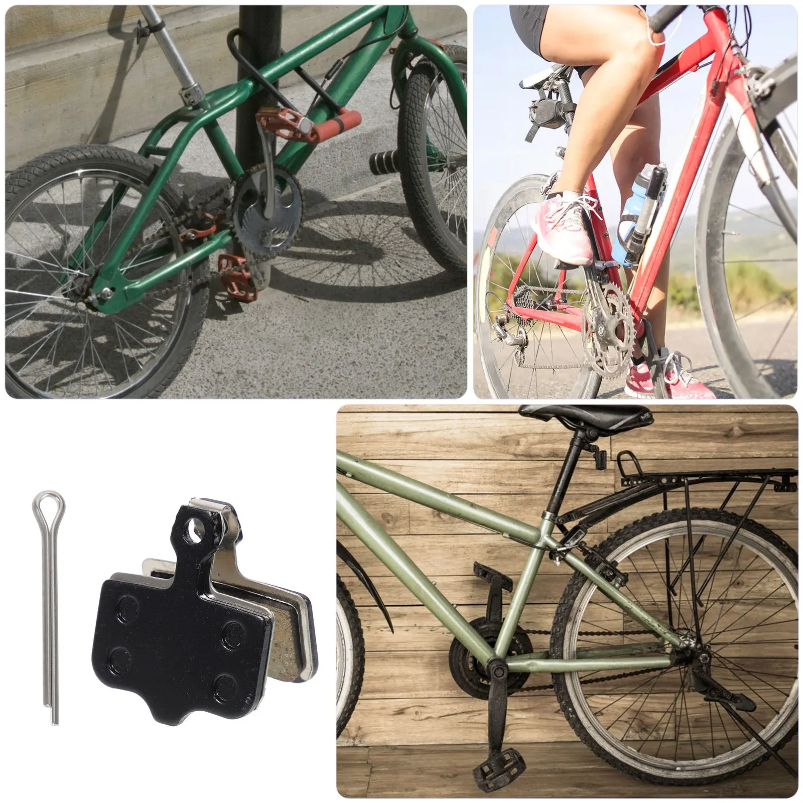 

Replacement Brake Pad for Bikes High Performance Noiseless Disc Brake Pads Suitable for Mountain Cycling and Daily Commute