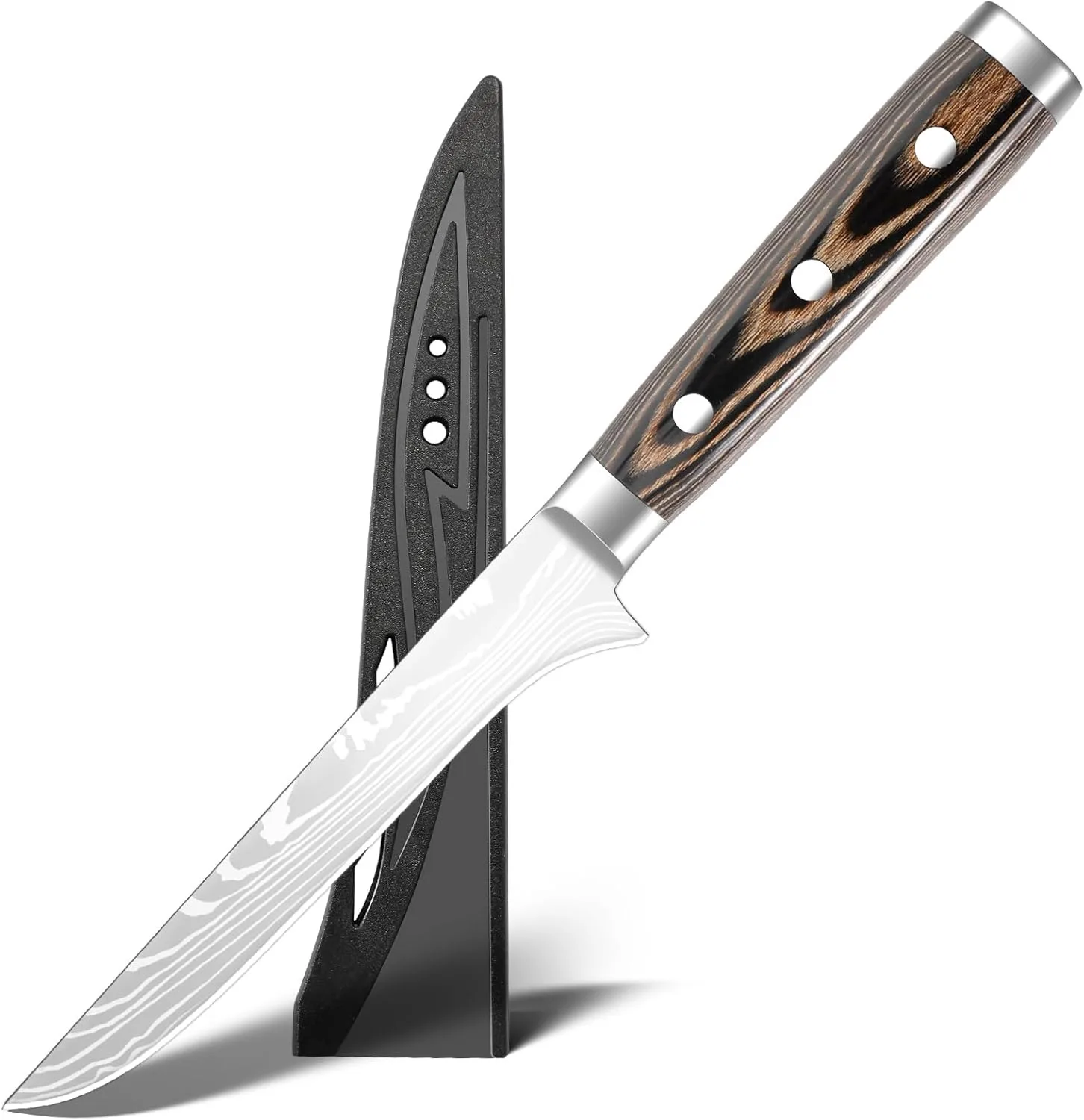 

Damascus bone cutting knife, 6-inch Japanese style cutting knife, suitable for kitchen use