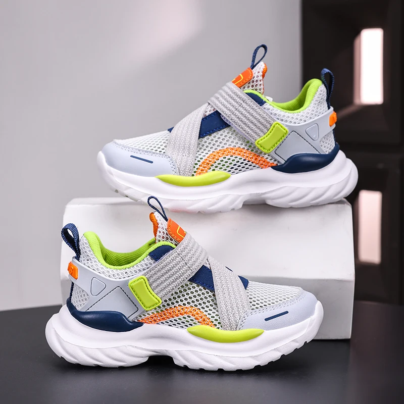

Spring casual shoes school running children's sneaker sports shoes fashion school mesh breathable boys' shoes 6-12 years old