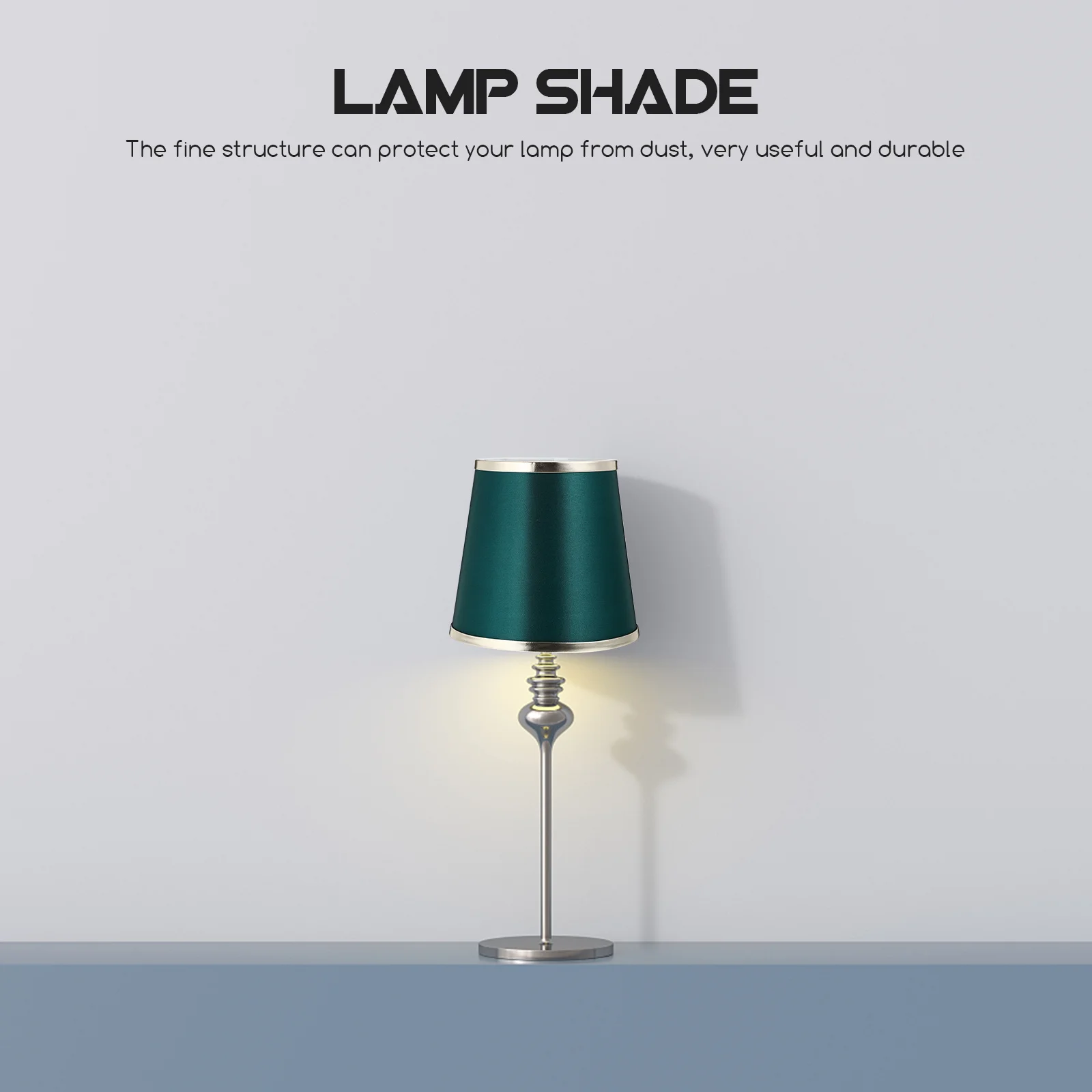 

Stylish Lamp Shade With Iron Frame Decorative Home Light Cover Long-Lasting Cloth Lampshade Replacement For Living Room Bedroom