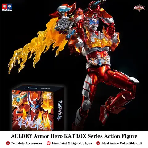 Official AULDEY Armor Hero KATROX Series Lava Armor models Compound Eyes Detail Fine Painting Multi accessory combinationToyGift