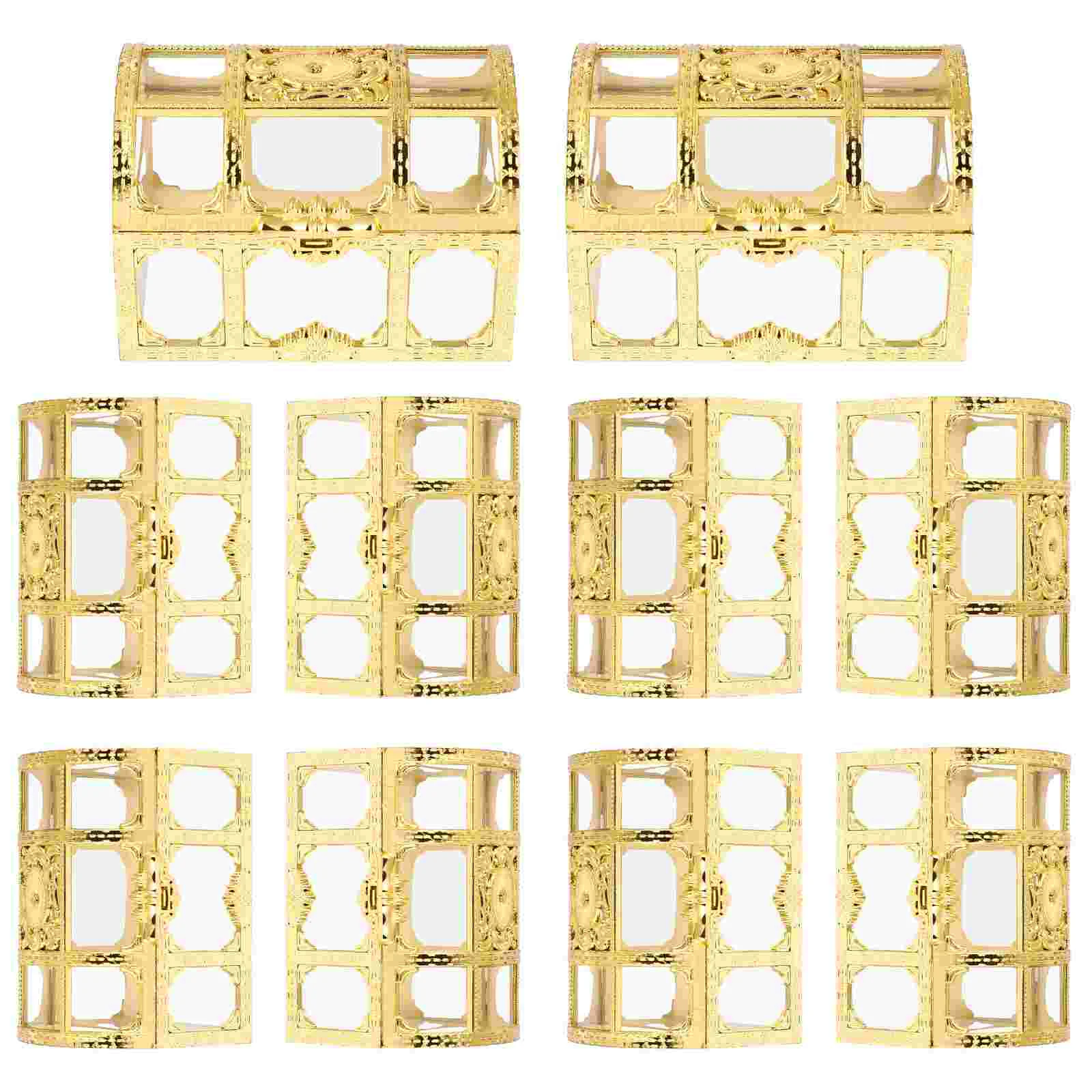 

10pcs Plastic Candy Boxes Hollow Out Wedding Gift Boxes Party Favor Boxes Small Cookie Boxes Candy Boxes for Gift Giving