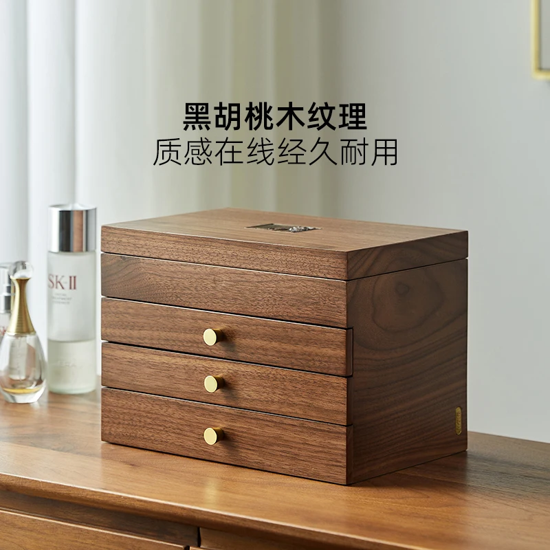 

Solid wood jewelry box gift practical gift box