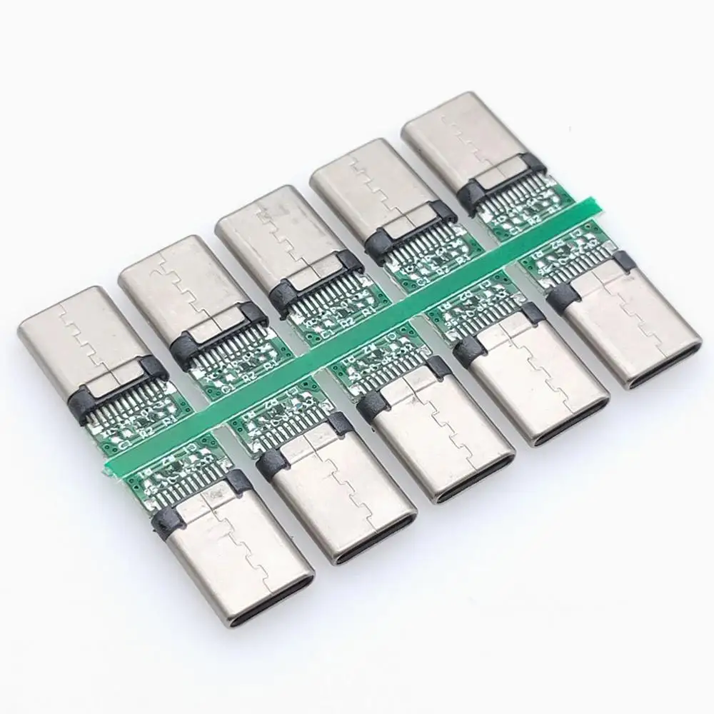 10Pcs/Lot Micro Usb Type-C 12Pin Fast Charging Male Connector For Mobile Phone Micro Usb Connector Charging Socket