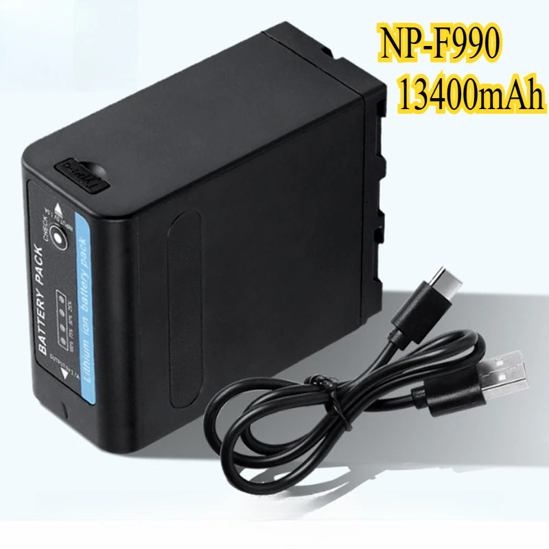 

13400mAh NP-F990 Photography Light Battery Suitable for Sony LED Light Monitor NP-F330/F550/F570/F730/F750