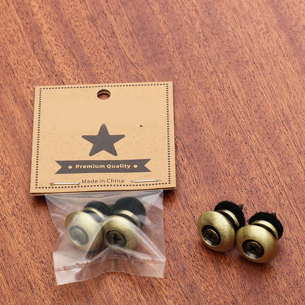 

6Pcs Guitar Strap Locks Durable Iron Material Anti-Slip Design for Acoustic Electric Bass Easy Install Electroplated Gift