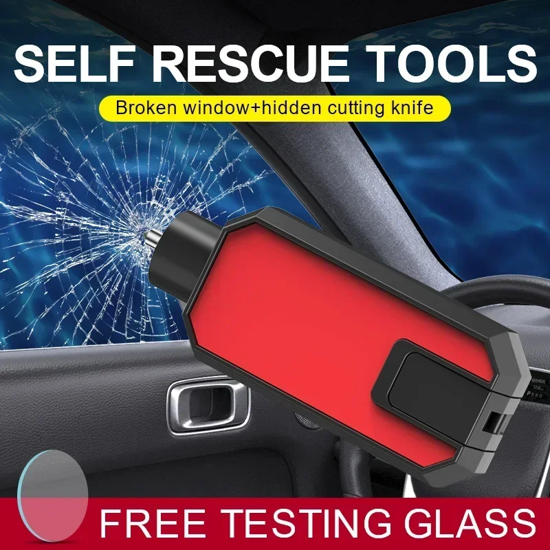 Car Safety Hammer Emergency Window Breaker Car Multifunctional Safety Breaking Hammer Life Hammer Safety Supplies Accessories
