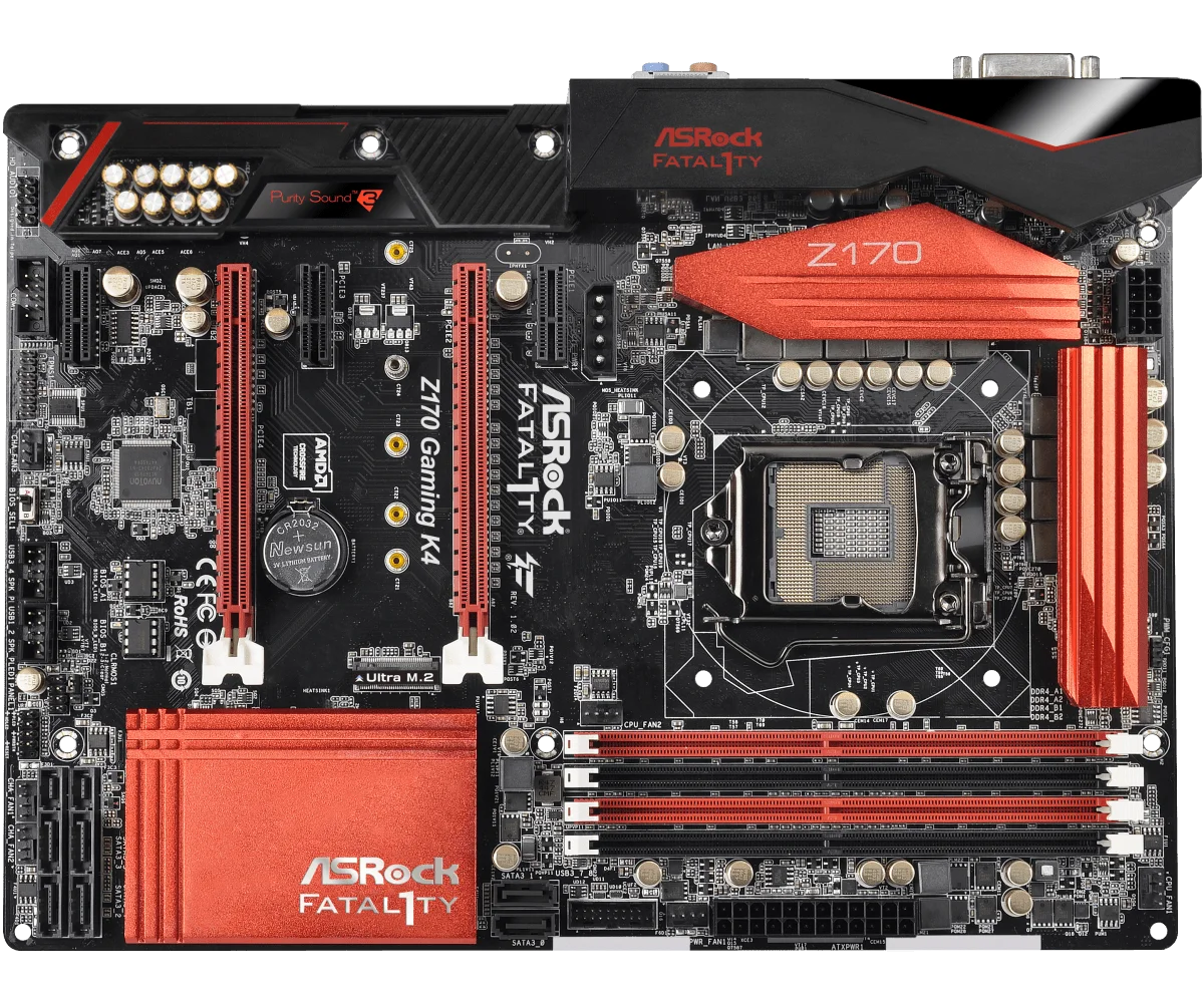 Intel Z170 1151 Motherboard ASRock Z170 GAMING K4 4×DDR4 64GB PCI-E 3.0 2×M.2 6×SATA III USB3.1 For Intel 6th /7th gen Core cpu