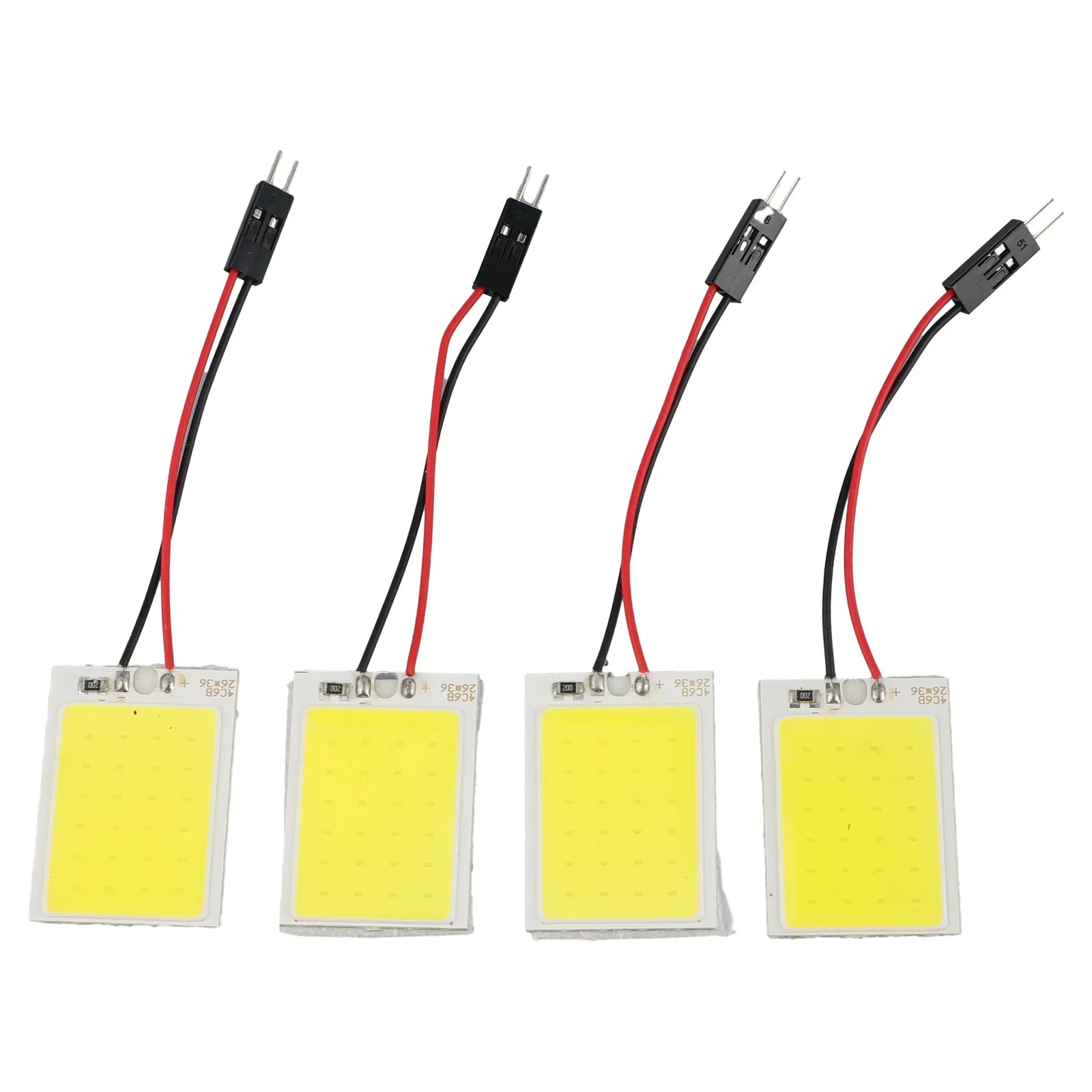 4pcs T10 Car Interior Reading Light Door Lamp 24SMD COB LED T10 4W Dome Light Brake License Panel Led Trunk Lamp Lights