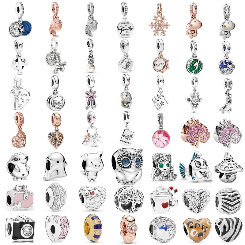 

New Fashionable Charm Original Owl Mermaid Ballet Shoes Beads are suitable for the original Pandora Lady Bracelet Jewelry Gift