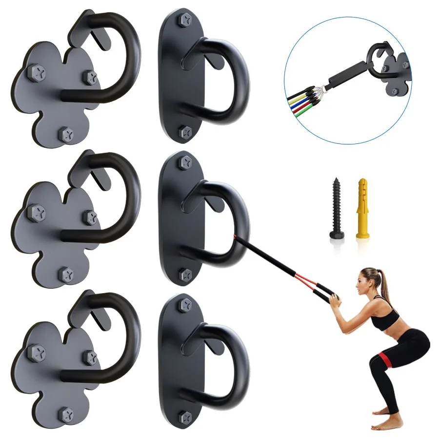 

6pcs wallmounted anchor anchors for resistance bands exercise anchors with resistant band hooks for home gym anchors