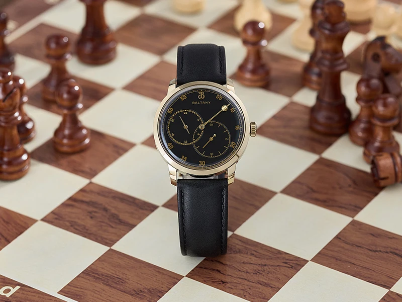 Baltany S4098 Original Herrenuhr mit asymmetrischem Zifferblatt, Saphirglas, leuchtend, wasserdicht, lässig, Business-Quarz-Armbanduhr – Detail 2