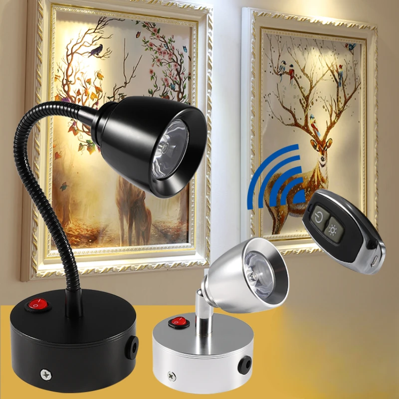 Rechargeable spotlight household wiring-free adhesive led lamp  living room