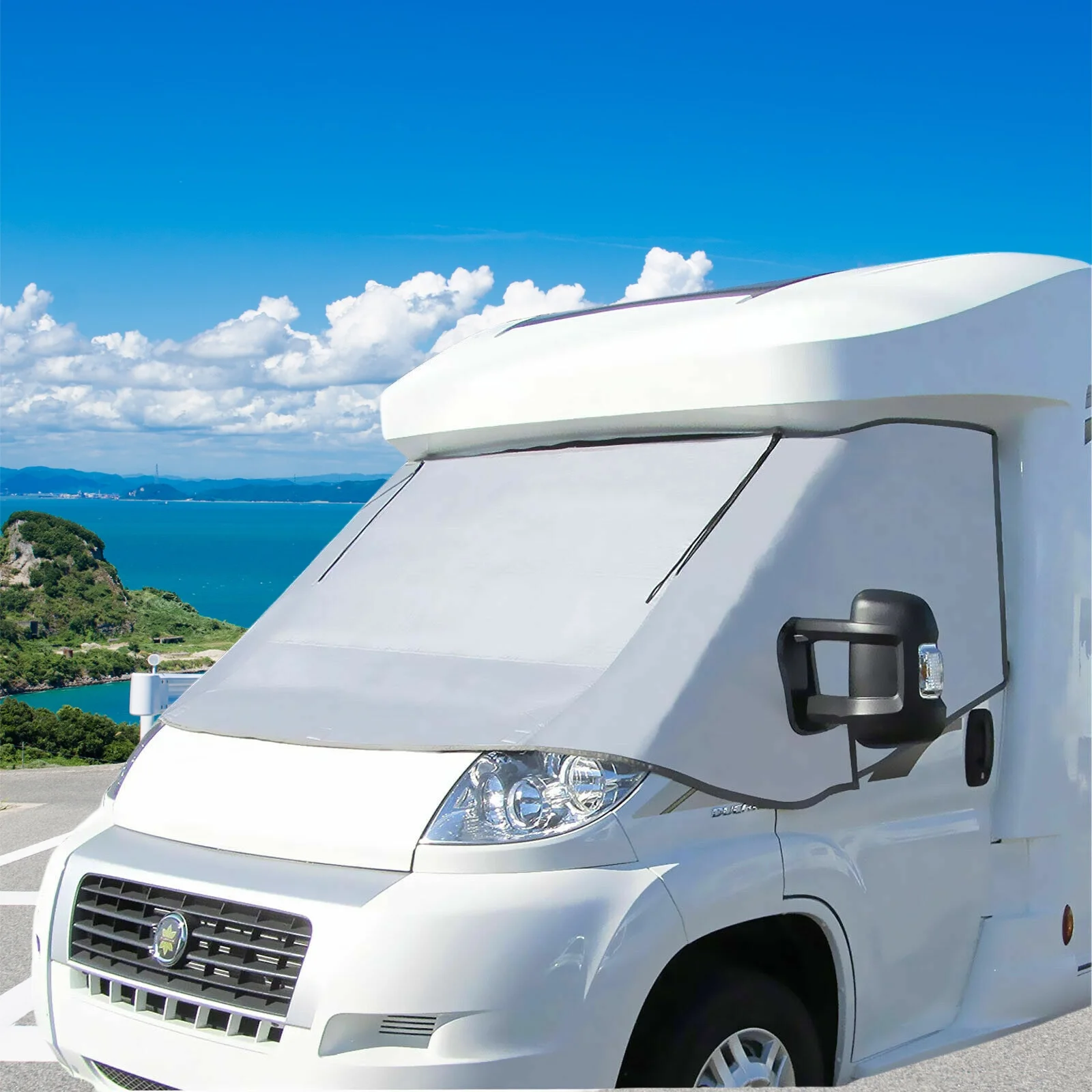 

Motorhome External Thermal Screen Cab Cover Windscreen Sunshade For Fiat Ducato Peugeot Boxer Citroen Relay X250