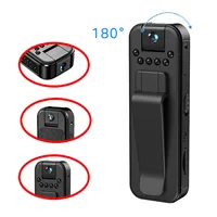 Mini cámara HD 1080P, grabadora de vídeo Digital pequeña portátil, BodyCam de policía, videocámara de videovigilancia con visión nocturna infrarroja