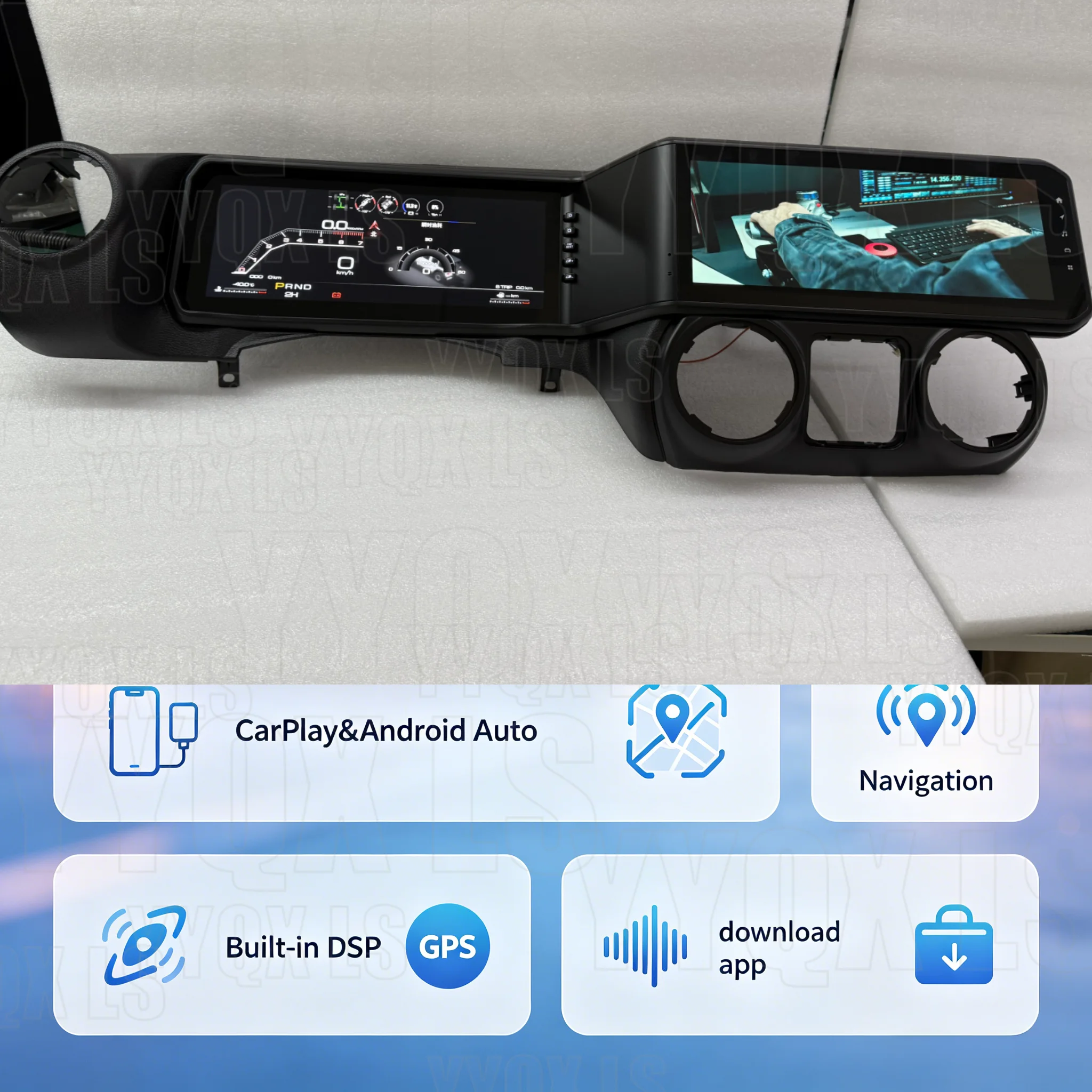 For Jeep Wrangler 2010~2017 Android Auto Multimedia Car Radio Car GPS Navigation Audio Stereo Head Unit Smart Screen Carplay