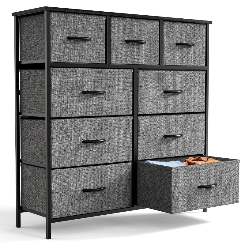 

ZUNMOS Fabric Dresser for Bedroom 9 Drawer