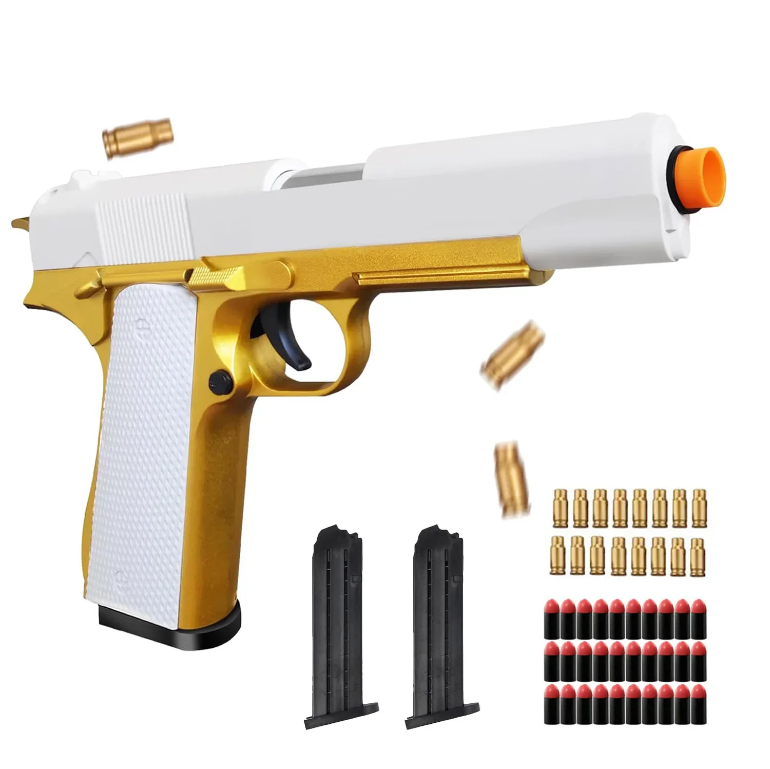 

Shell Ejecting M1911 Soft Bullet Toy Gun EVA Foam Blasters Outdoor Game Pistol for Boys Girls Adults Christmas Birthday Gift