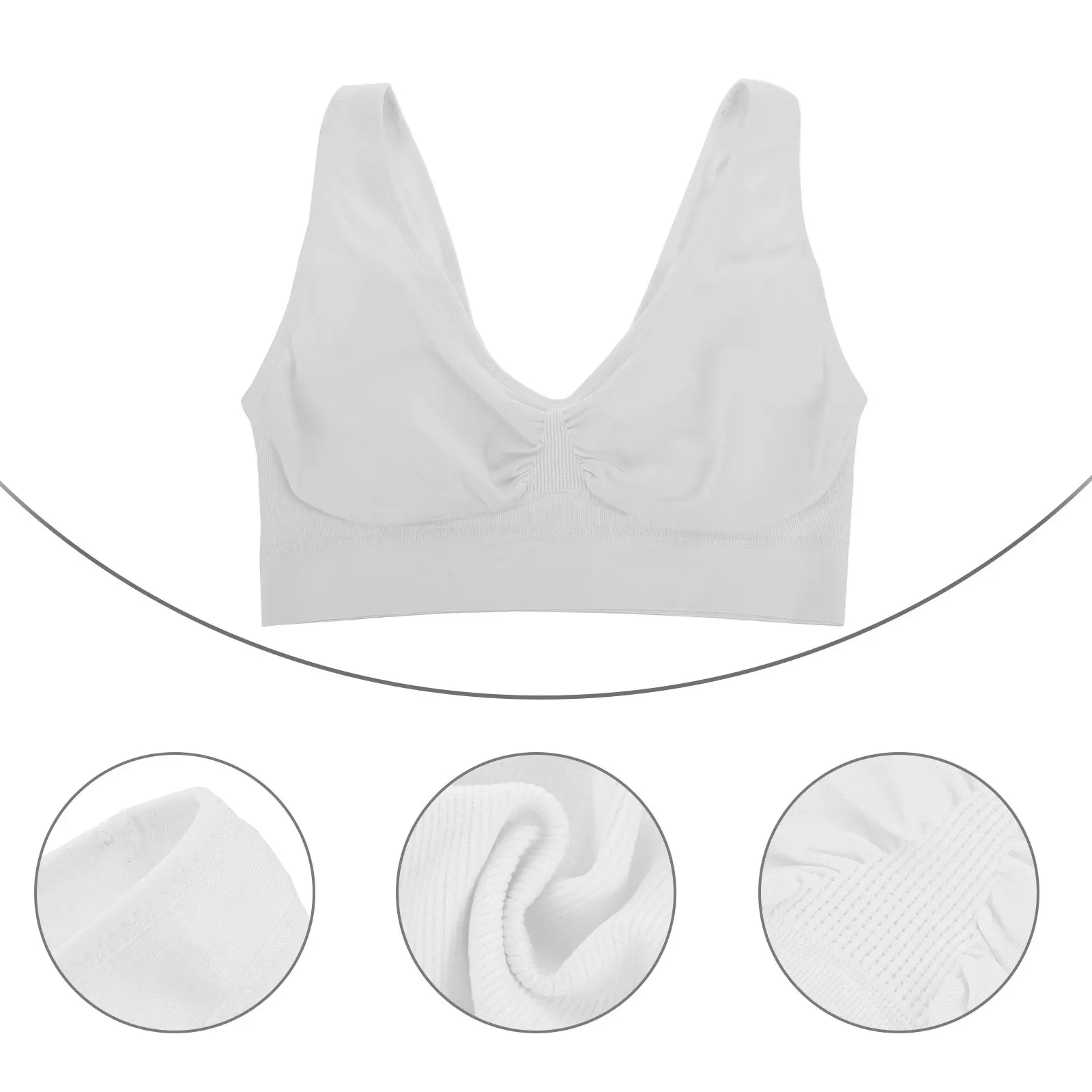 1Pcs Wireless No Steel Ring Breathable Yoga Bra Sports Vest Comfortable Fitness Tank Running Bras