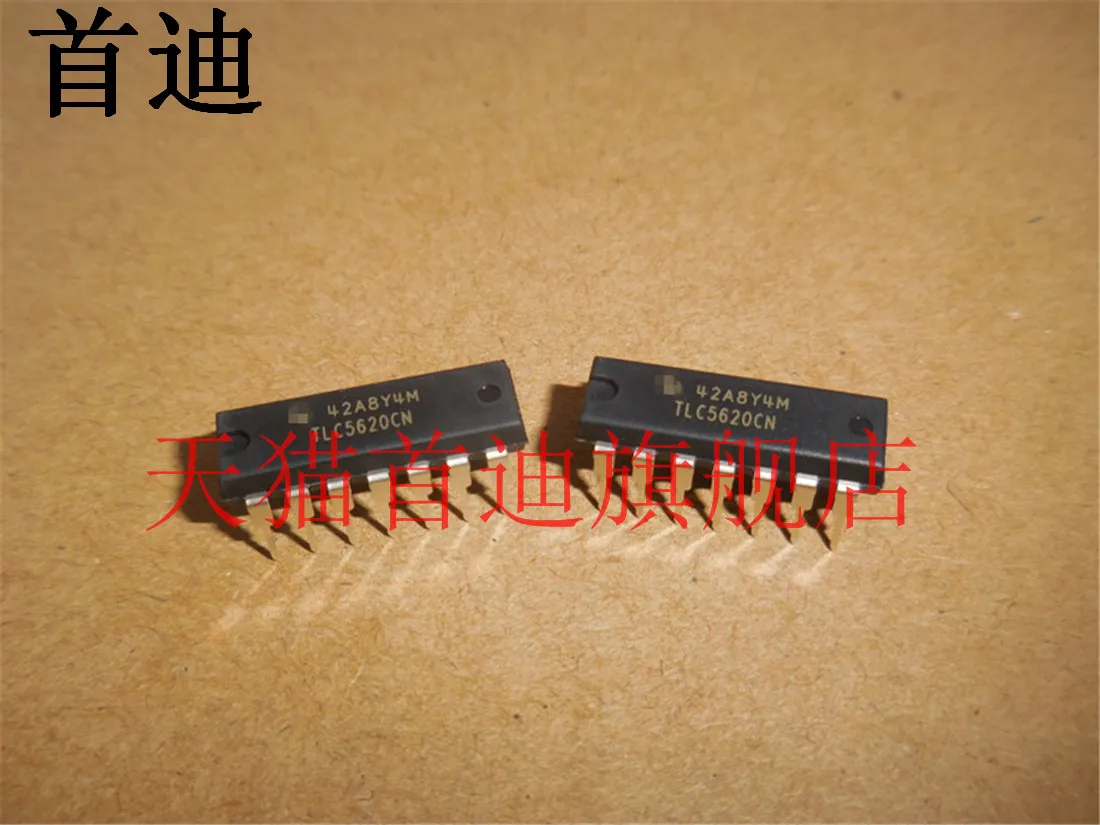 Free shipping    TLC5620CN TLC5620 DIP14      10PCS