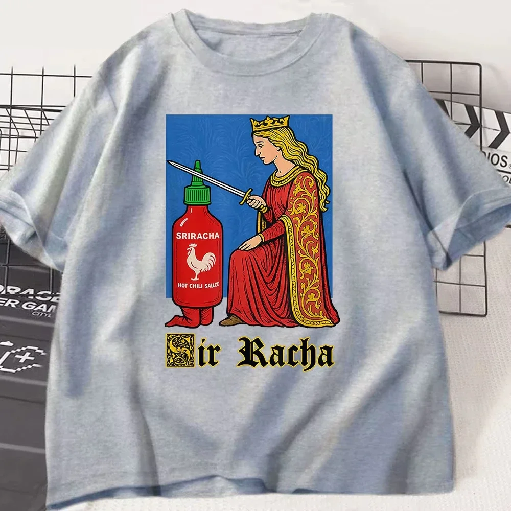 Camiseta con el divertido patón de salsa de Chile de Sir Rachel camiseta عادية الفقرة موخيريس