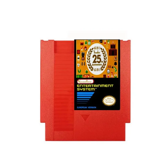 

Новейший игровой картридж REMIX 2025 SMB 45 в 1 для консоли NES, игровой картридж 72 контакта