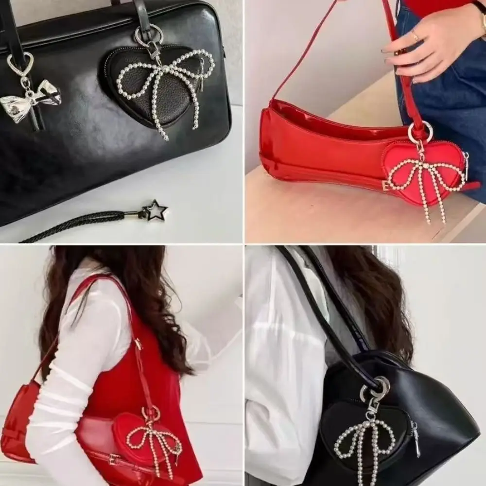 

New Heart Shape Hanging Neck Wallet Small Money Bag PU Leather Travel Coin Purse Crossbody Card Holder Headphone Bag Bag Pendant