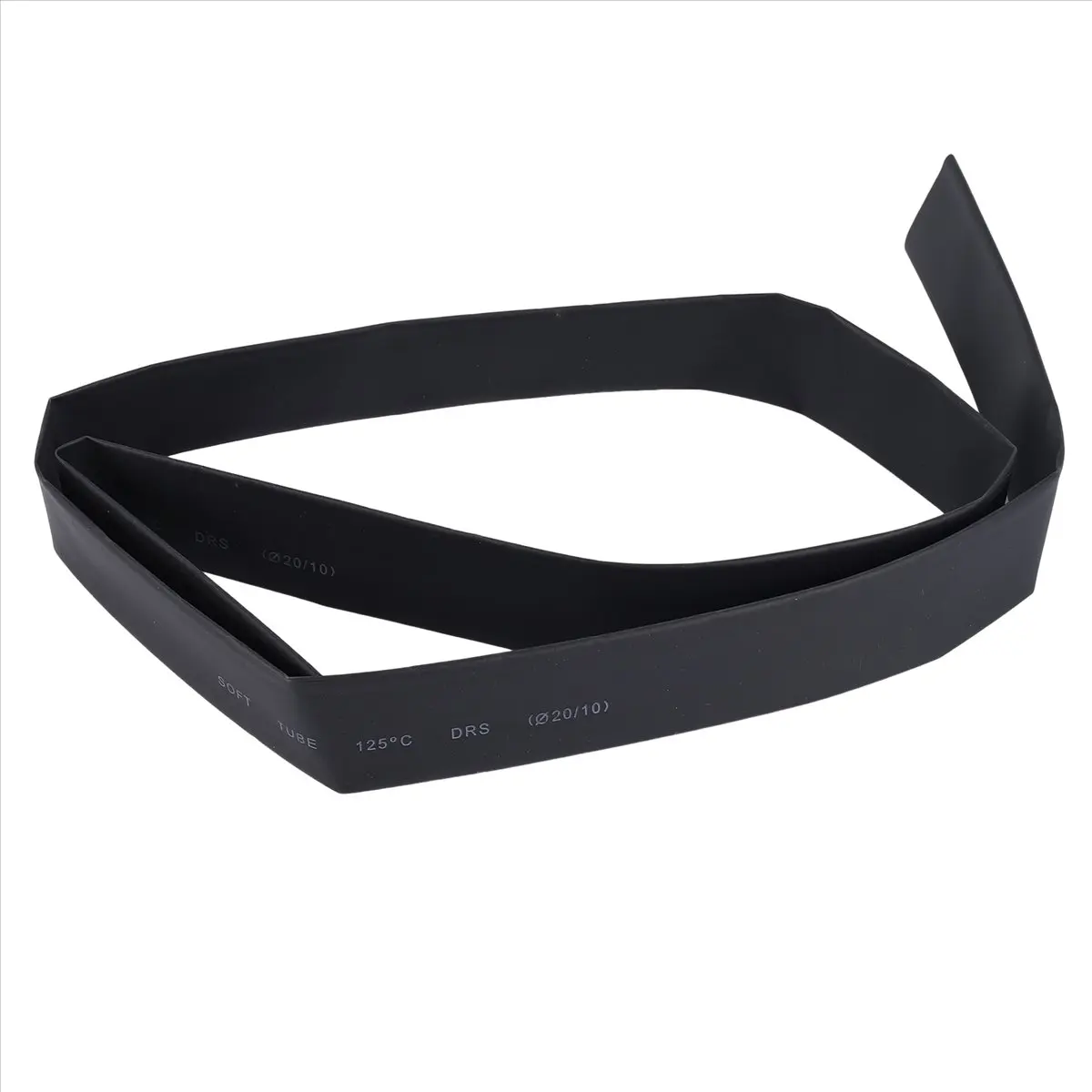 A72Z Black Heat Shrink Tube Electrical Sleeving Car Cable/Wire Heatshrink Tubing Wrap, 20MM,1M