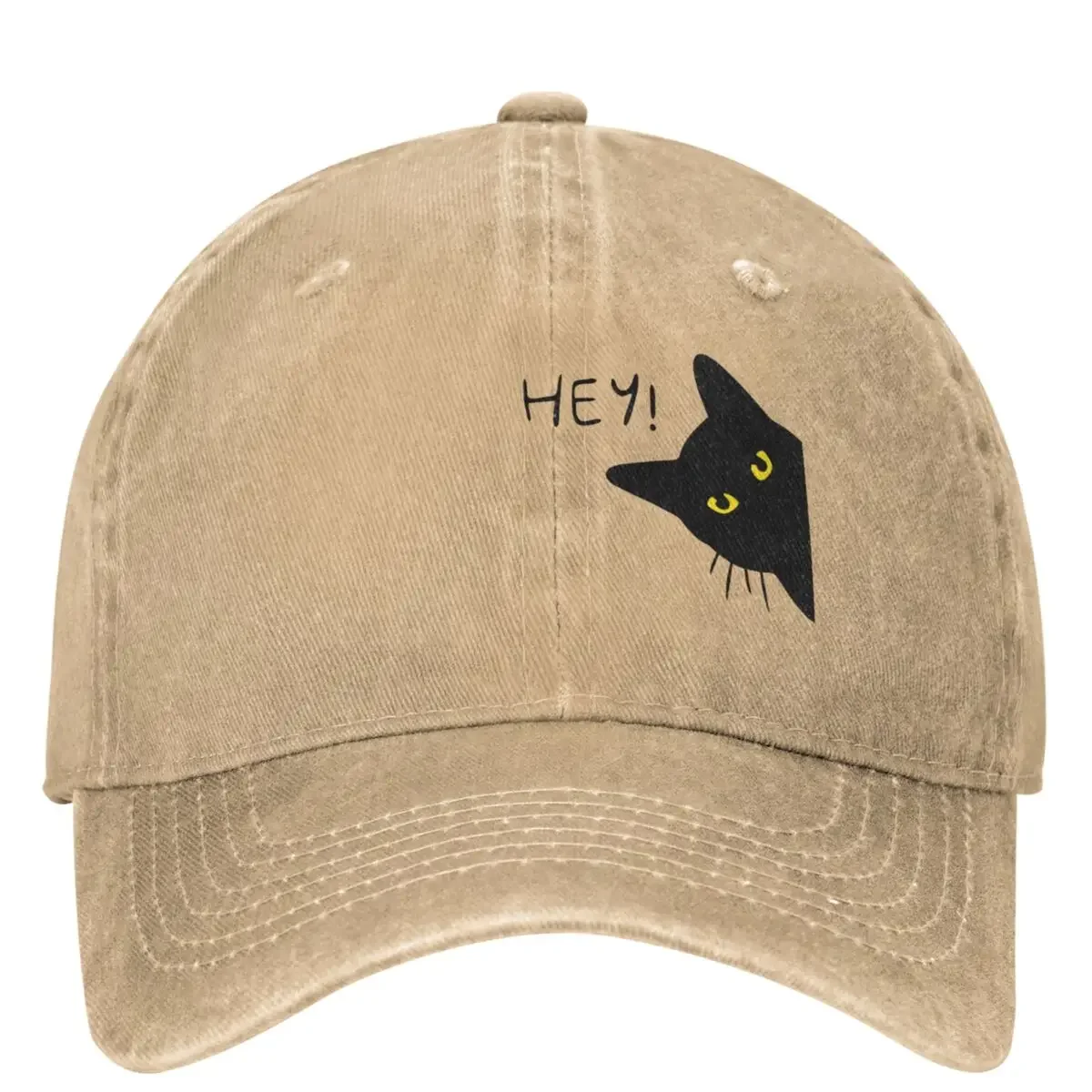 Black Cat Funny Casual Baseball Cap Cute Animal Hiking Fishing Trucker Hat Spring Sun-Proof Couple Women y2k Cute Baseball Caps