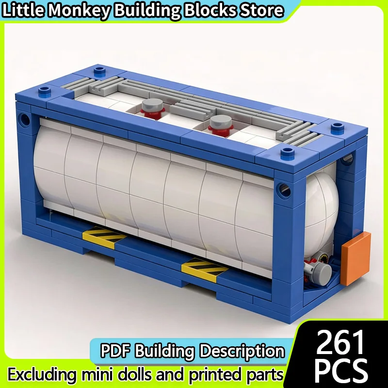 

Urban Rescue Vehicles Model MOC Building Bricks 20Ft Container Tank Modular Technology Children Holiday Gifts Assemble Toys Suit