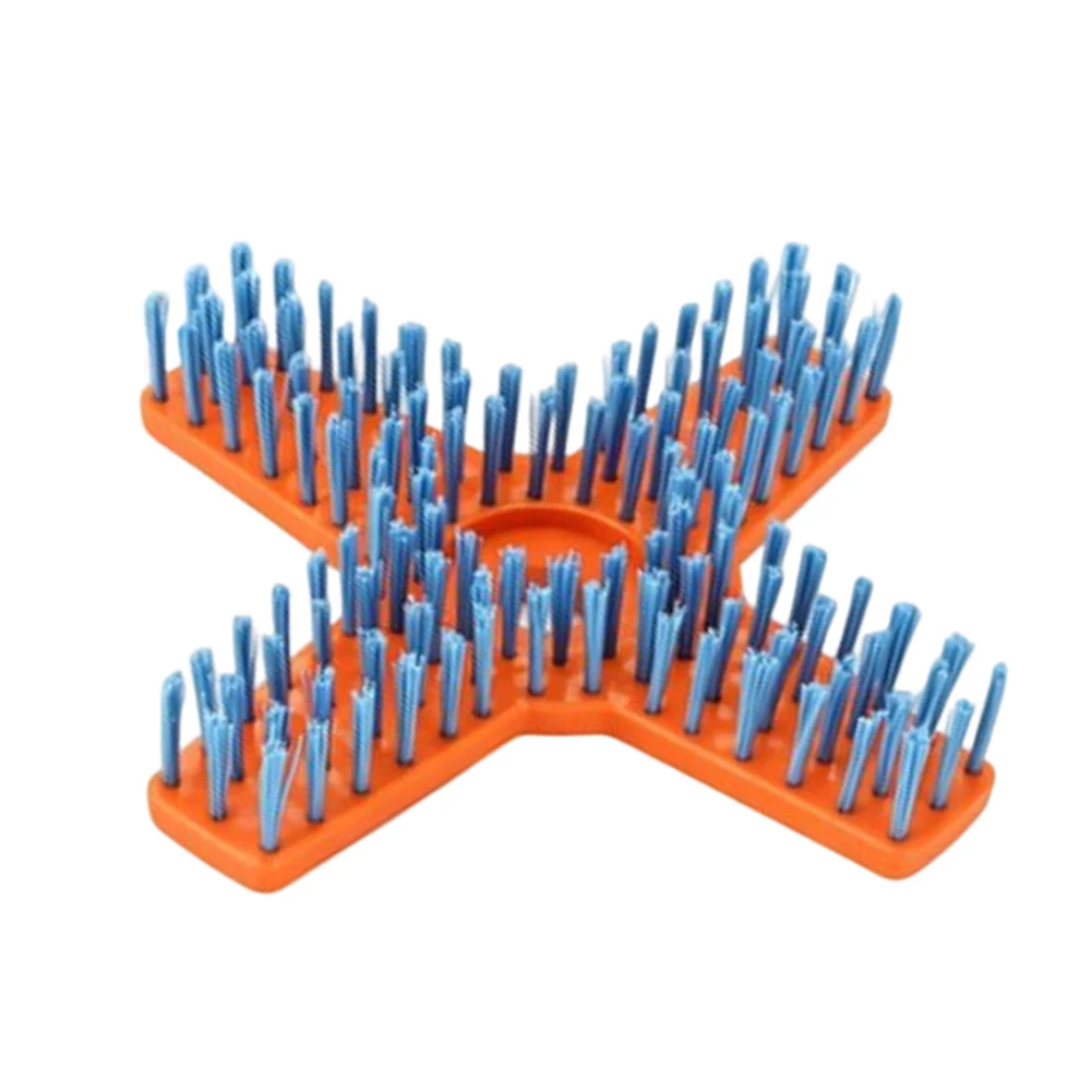 For Deep Cleaning Tasks Orange Floor Scrubber Tool Complete Cleaning Brush Set Power Tool Part Indoor Outdoor Use