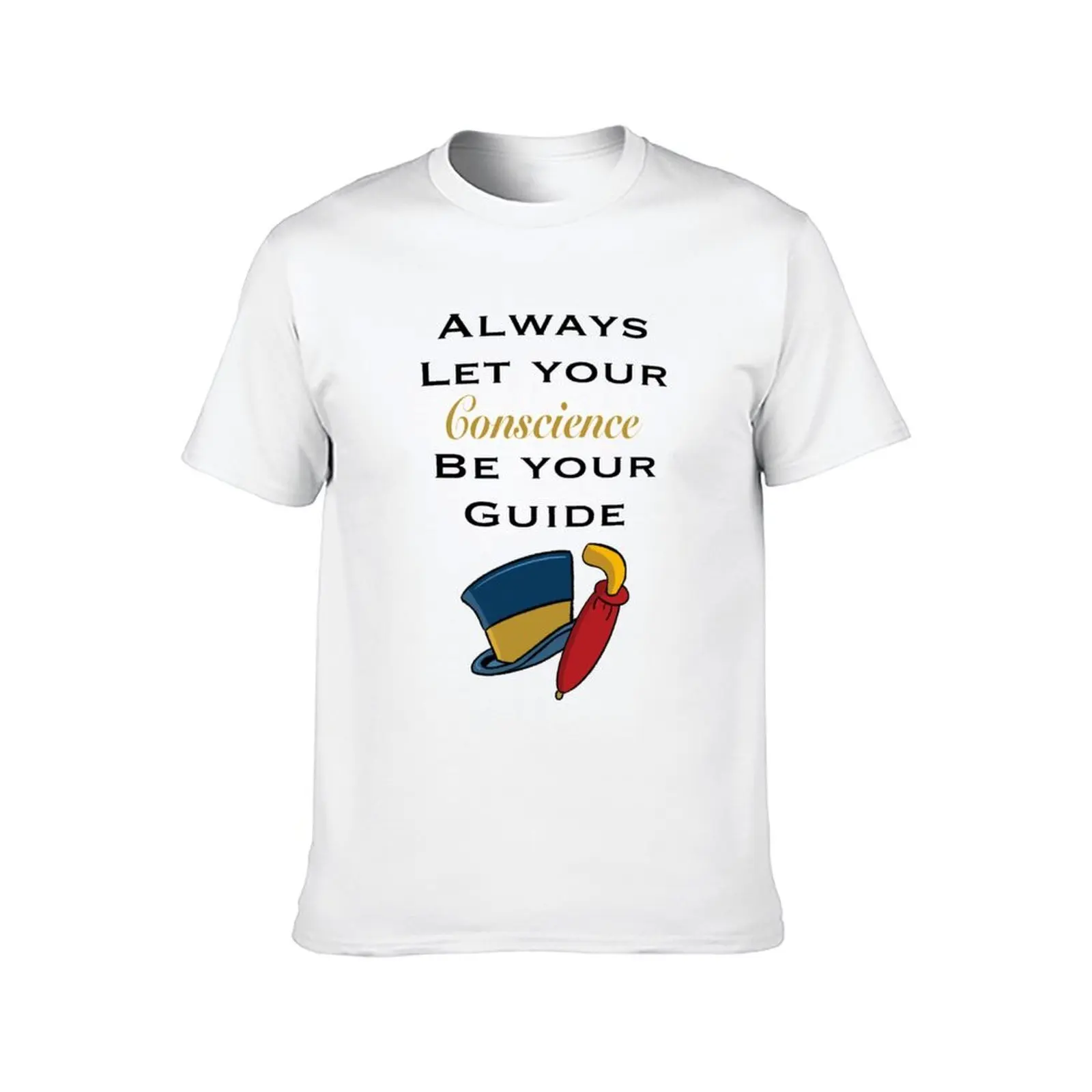تي شيرت Always Let Your Conscience Be Your Guide تي شيرت للرجال تي شيرت جرافيك تي شيرت قطن 100% تي شيرت