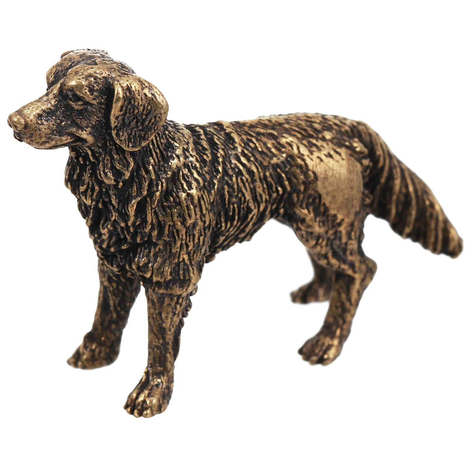 

Style Brass Shepherd Dog Sculpture Home Office Decor Ornament Gift For Friends Room Car Bar Restaurant Decoration